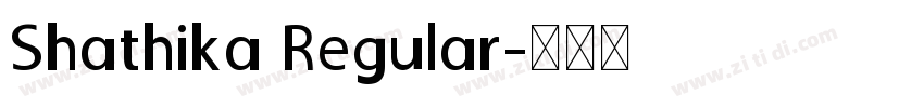 Shathika Regular字体转换